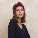 Bandeau Carmen Fait Main Bordeaux - Woolly Mallow