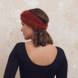 Bandeau Hedy Fait Main Rouille - Woolly Mallow