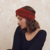 Bandeau Hedy Fait Main Rouille - Woolly Mallow