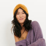 Bandeau Hedy Fait Main Safran - Woolly Mallow