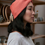 Bandeau Joni Fait main Corail - Woolly Mallow