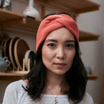 Bandeau Joni Fait main Corail - Woolly Mallow